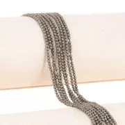 2mm round gemstone beads - Pyrite x38cm