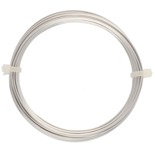 Square copper wire for jewelry 0.8 mm anti-tarnish - Silver x6m
