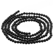 2mm round gemstone beads - Black Agate x38cm|raw }}