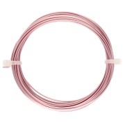 Square copper wire for jewelry 0.8 mm anti-tarnish - Rose Gold x6m