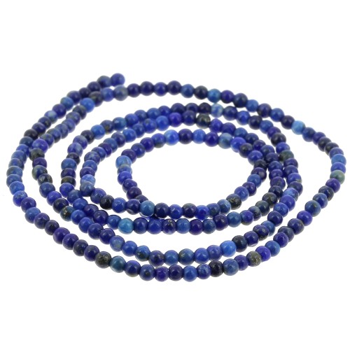 2mm round gemstone beads - Lapis Lazuli x38cm