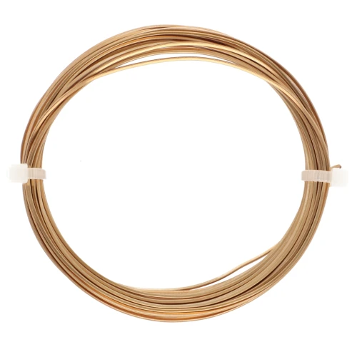 Square copper wire for jewelry 0.8 mm anti-tarnish - Gold x6m