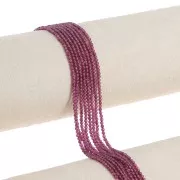 Round beads 2 mm gemstone - Garnet x38cm