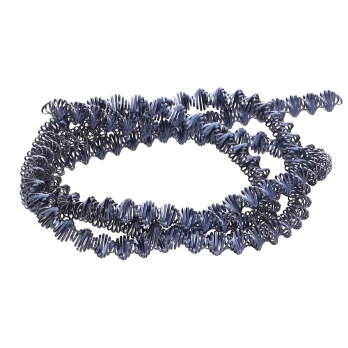 Curly spiral bobbin 3.1 mm for embroidery - brooch creation - Dark blue x3