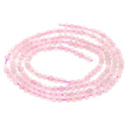 Round faceted gemstone beads 2 mm - Rose Quartz x39cm|raw }}