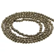 Round faceted gemstone beads 2 mm - Pyrite x38cm