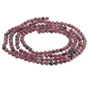 Bead Faceted round beads  2mm Garnet x39cm|raw }}