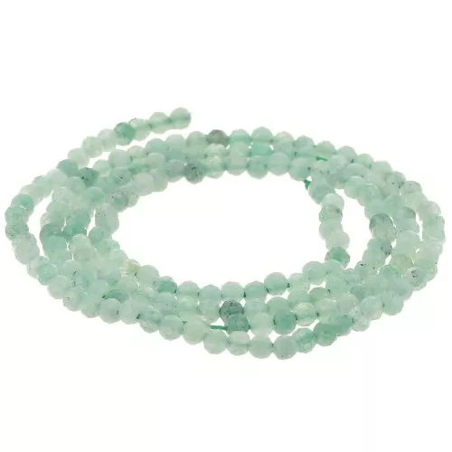 Bead Faceted round beads 2mm Green Aventurine x38cm