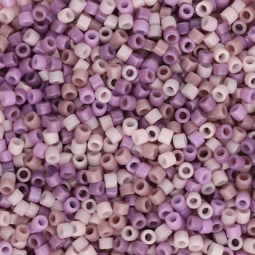 Mix Miyuki Delica 11/0 - Purple Pastel x8g