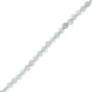 Bead Faceted round beads 2mm Aqua Jade x38cm