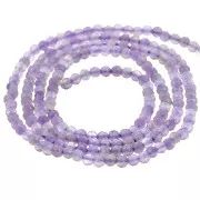 Bead Faceted round beads  2mm Amethyste x38cm
