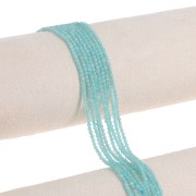 Bead Faceted round beads 2mm Amazonite x38cm