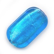 Silver foil rectangle 26x16mm Dark Aquamarine x4|raw }}