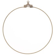 Basis for Creole earrings 1 loop 50 mm bronze x2