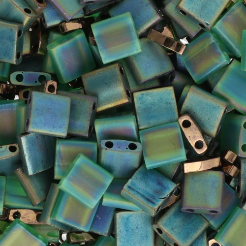 Miyuki Bead Mix - Quarter and Tila Beads - Forest Glow x10g