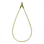 Drop earring holders 50x25 mm bronze x2