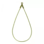 Drop earring holders 50x25 mm bronze x2