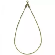 Drop earring holders 60x30 mm bronze x2