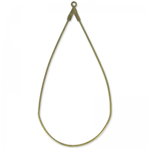 Drop earring holders 60x30 mm bronze x2