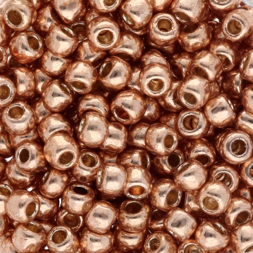 Seed beads Toho 6/0 TO6RPF551 - PF Galvanized Rose Gold x8g