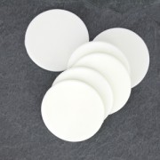 Ceramics cabochon 31mm White x1