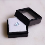 Aquamarine rectangle 5.4x3.4 mm - 0.45 cts