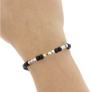 Faceted beads 4mm Antique Silver Plating x10