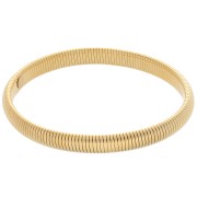 68 mm beaded bracelet - 8 mm wide - 304L Gold-plated stainless steel x1|raw }}
