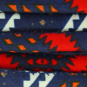 Cotton tube cord6mm night blue/red/Orange x 1m