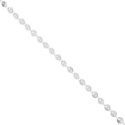 Fancy disc chain 4 mm - Stainless steel 304L x50cm|raw }}