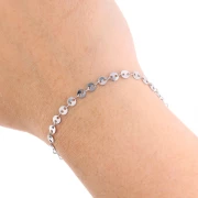 Fancy disc chain 4 mm - Stainless steel 304L x50cm