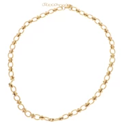 Necklace 7.5 mm - Stainless steel 304L Gold x46cm
