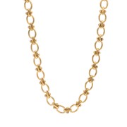 Necklace 7.5 mm - Stainless steel 304L Gold x46cm
