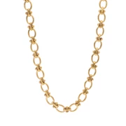 Necklace 7.5 mm - Stainless steel 304L Gold x46cm