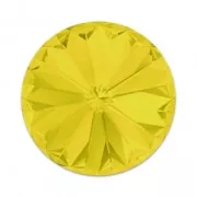 PureCrystal 1122 Rivoli Round Stone 14mm Yellow Opal x1