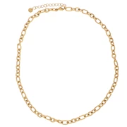 necklace - Trace 5.7 mm Alternating Mesh Necklace - 304L Gold Stainless Steel x44.5cm Trace 5.7 mm Alternating Mesh Necklace - 304L Gold Stainless Steel x44.5cm