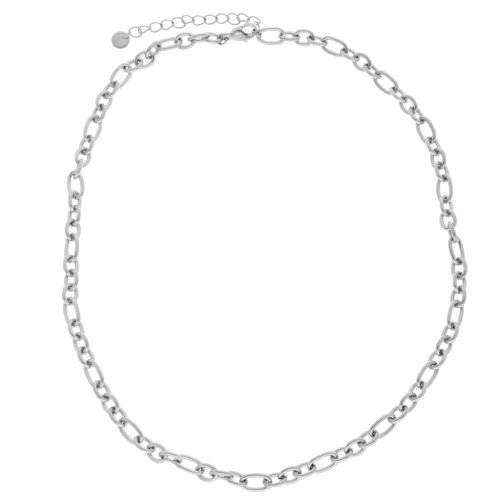 Trace alternating mesh collar 5.7 mm - Stainless steel 304L x44.5cm