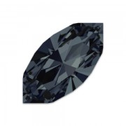 PureCrystal Navette 10x5mm Graphite x1|raw }}