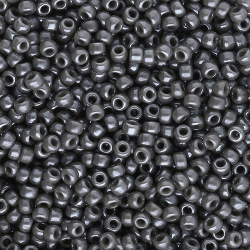 Miyuki 11/0 Seed Beads 2479-1 - Opaque Smoke Luster x8g