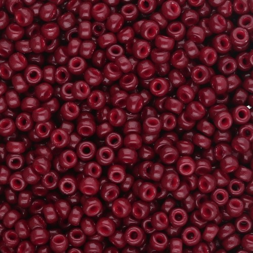 Rocaille Miyuki Duracoat 11/0 4470 - Dyed Opaque Maroon x8g