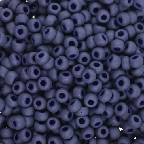 Rocaille Miyuki 8/0 2075 - Opaque Cobalt Luster Mat x8g
