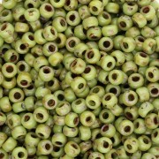 Rocaille Miyuki 8/0 4515 - Opaque Chartreuse Picasso x8g