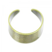 Large base Ring without loop bronze x1