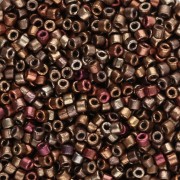 Matubo 10/0 Seed Beads, 2.1 mm - Gold Iris Metallic Matte, 10 g