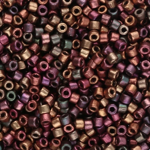 Matubo 10/0 Seed Beads, 2.1 mm - Metallic Matte Iris Bronze, 10 g