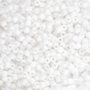 Matubo 10/0 Seed Beads, 2.1 mm - Opaque White, 10 g