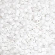 Matubo 10/0 Seed Beads, 2.1 mm - Opaque White, 10 g
