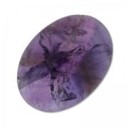 Oval cabochon 30x22mm Amethyst|raw }}
