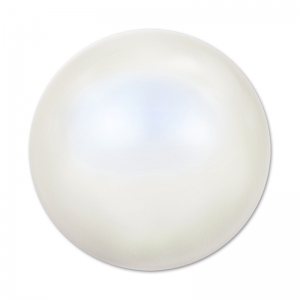 PureCrystal 5817 Pearl Cabochon 10mm Pearlescent White Pearl x1