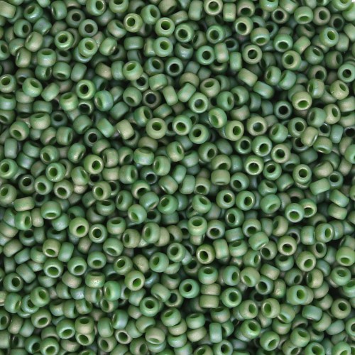 Rocaille Miyuki 15/0 4700 - Opaque Glazed Shamrock Mat AB x8g